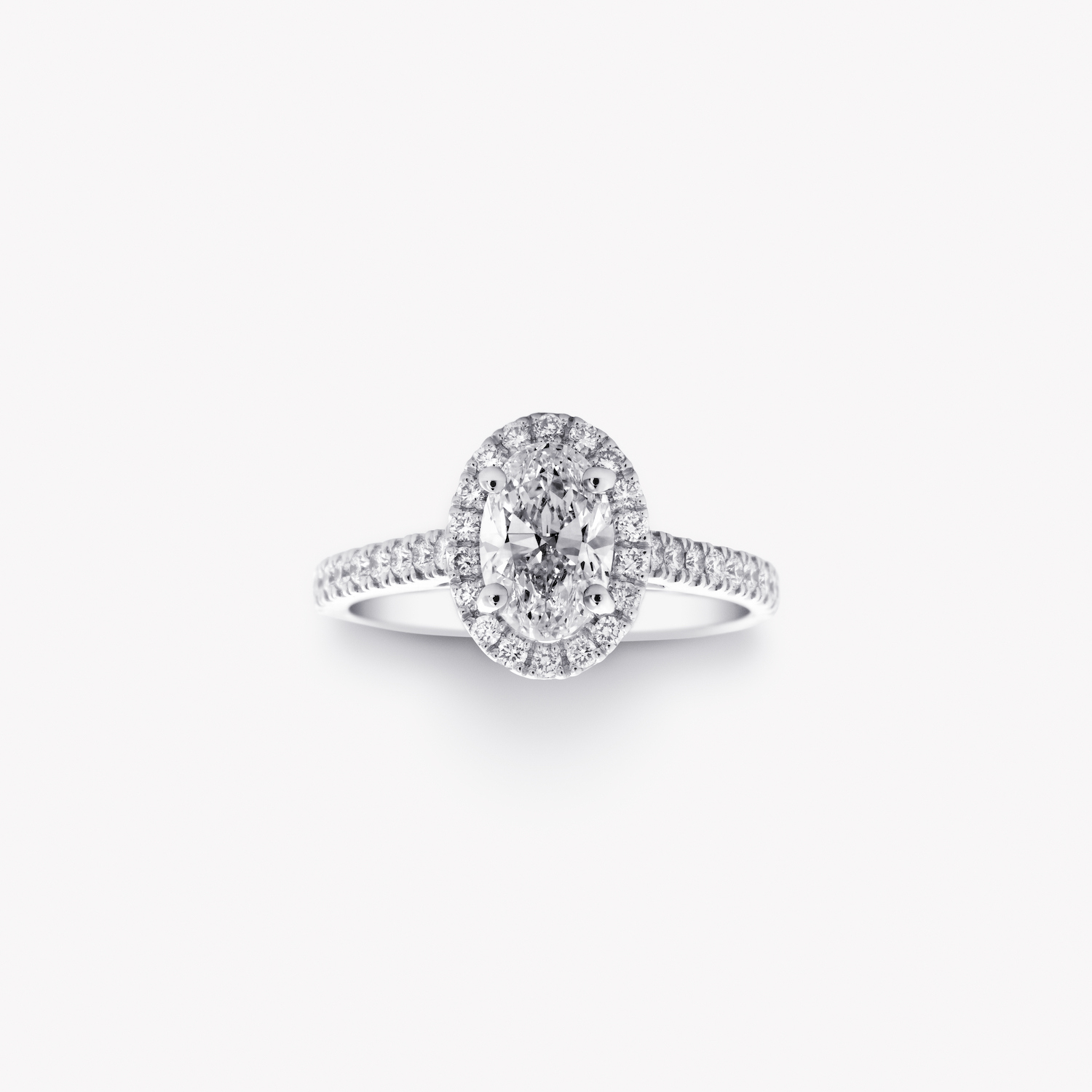 Oval Diamond Halo Engagement Ring Kamni