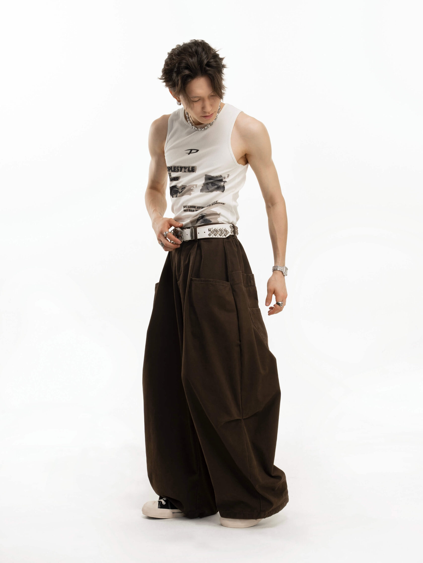 Посадка брюк Oversize Structure Pants