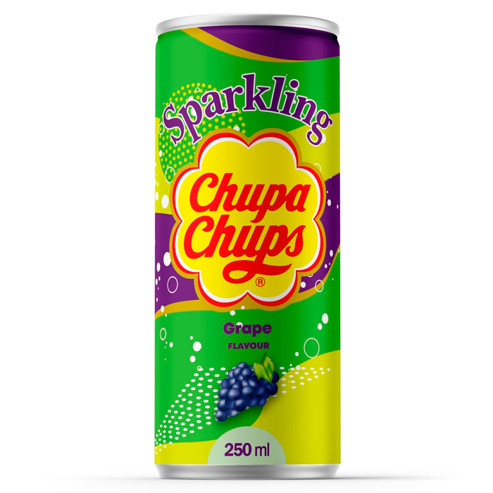 Chupa-Chups "Чупа Чупс" Газированный Напиток Виноград 250мл (Южная Корея)