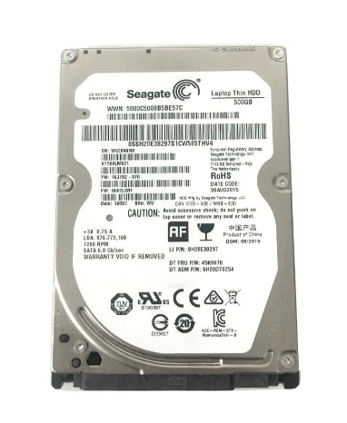 Жесткий диск Seagate Laptop Thin HDD ST500LM021 500GB