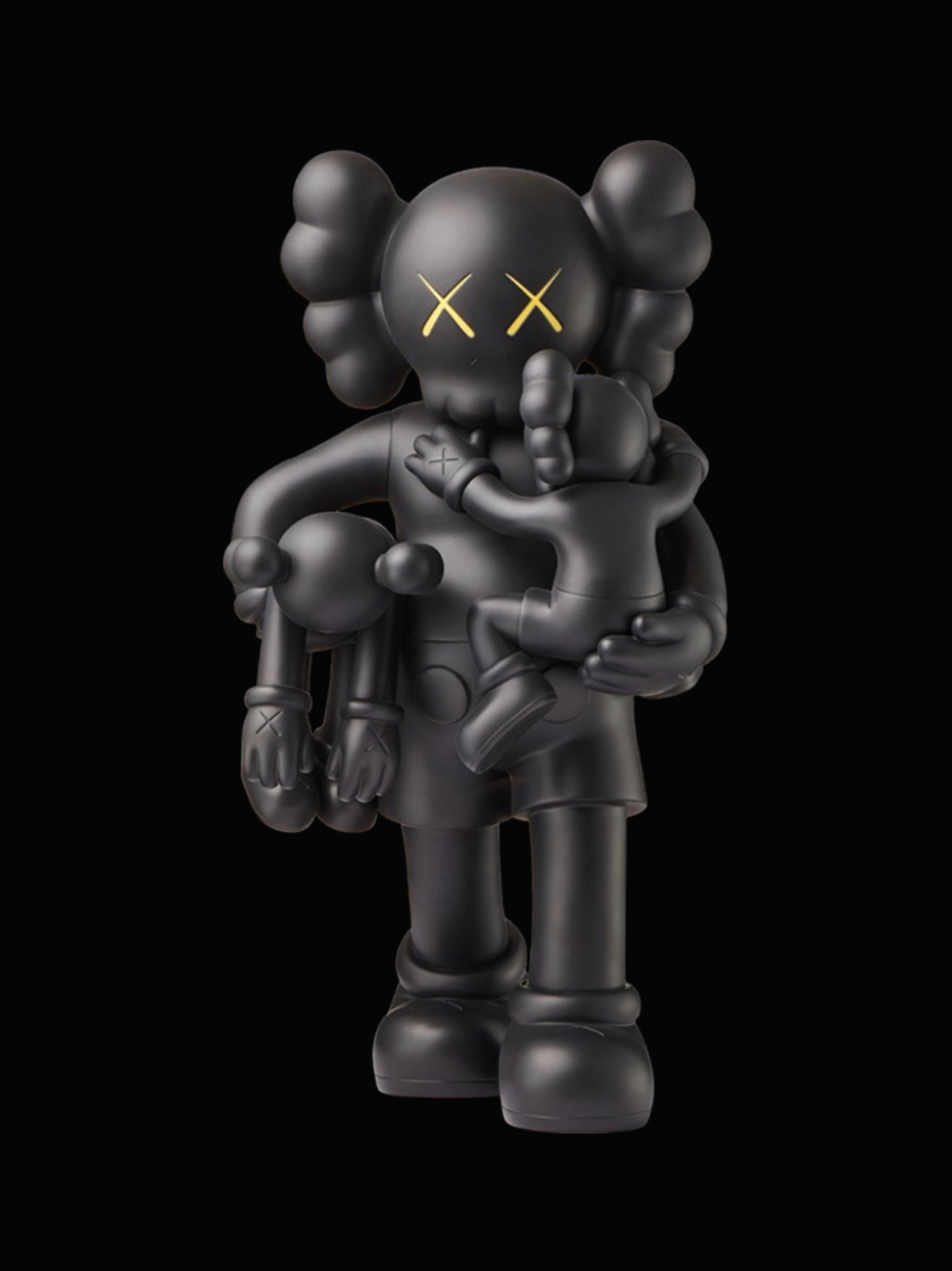 KAWS CLEAN SLATE ブラックフィギュア KAWS Clean Slate Vinyl Figure Grey/Black/Brown Set - US