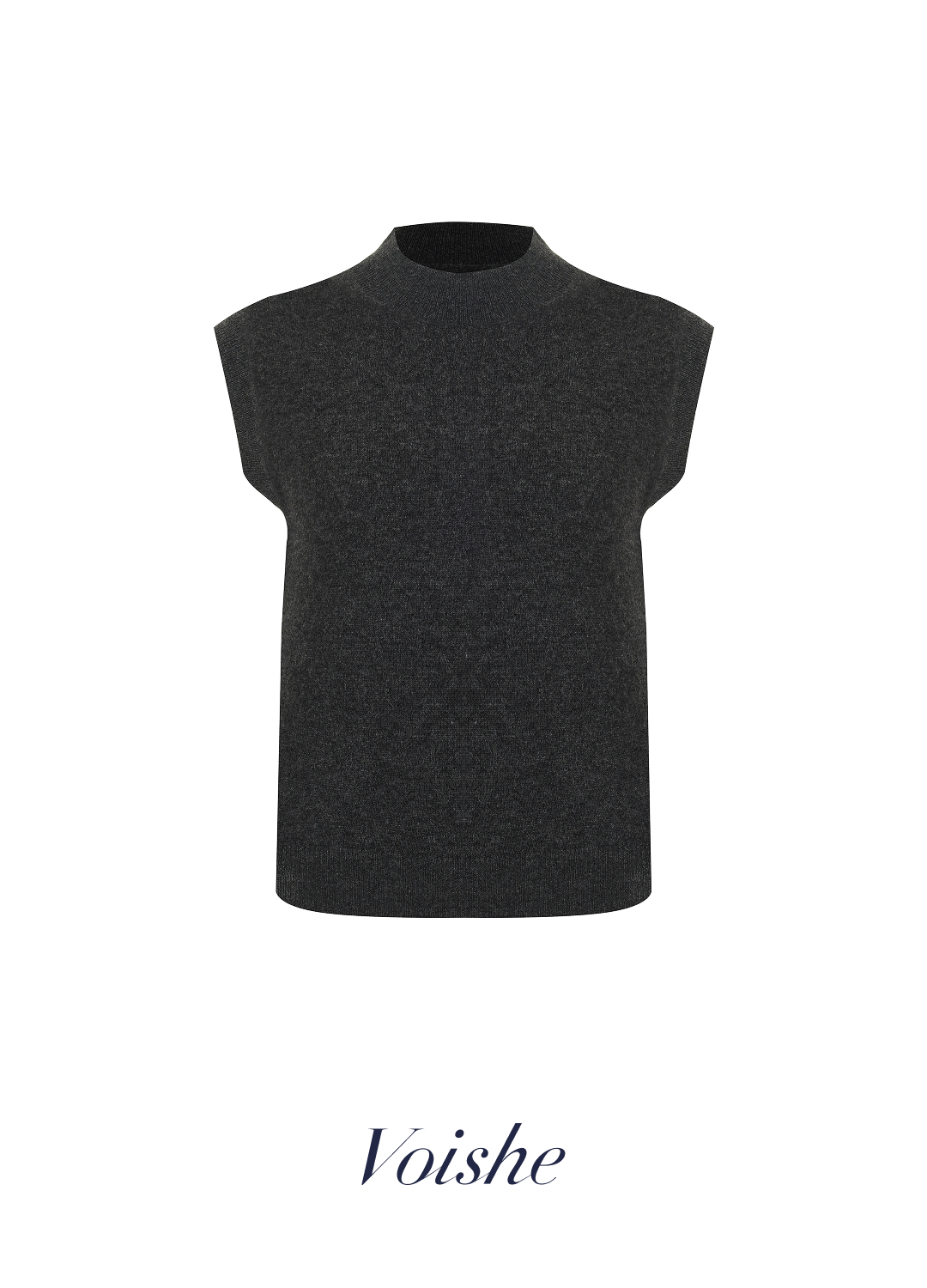 

Вязаный топ из 100% шерсти мериноса - Серый, Rich grey;серый