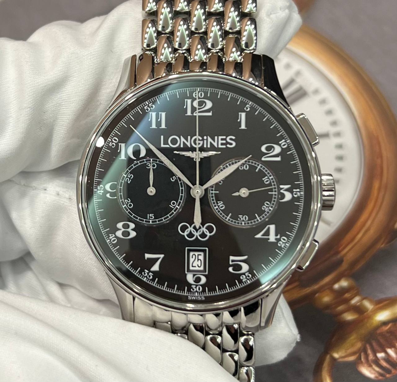 Купить часы Longines Olympic Collection Chronograph Б/У - Оригинал