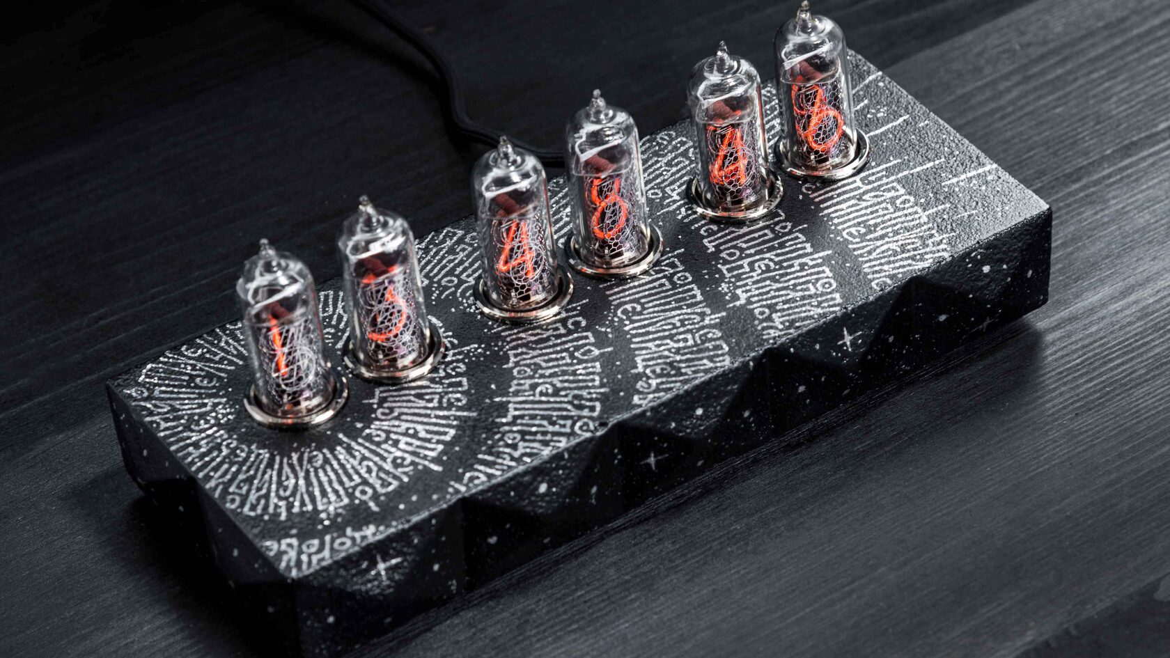 Saturn-C: Cyrillic Night nixie clock