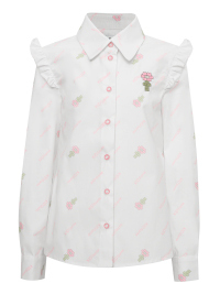 Блуза белая с металлическими клёпками