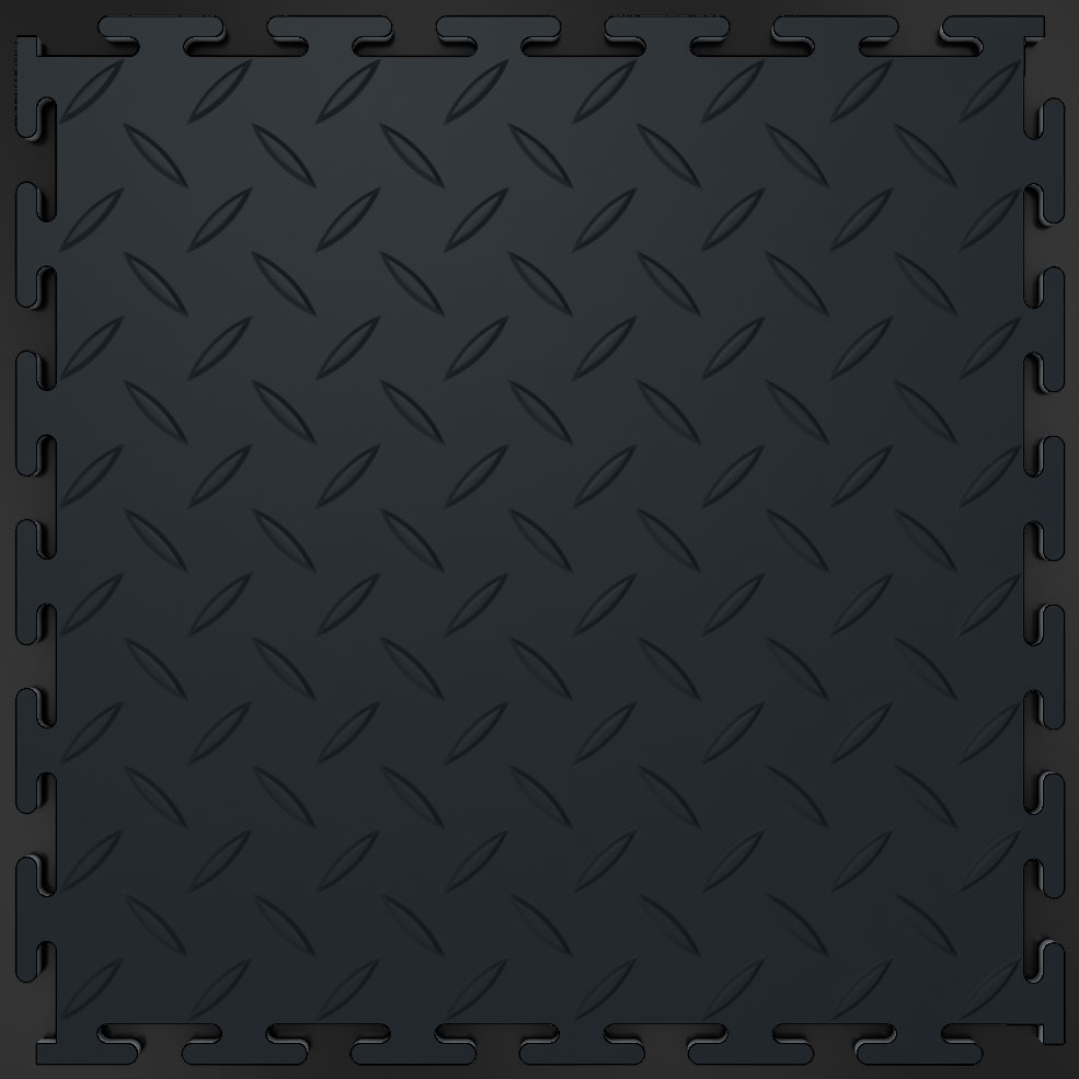 Модульное покрытие Пластфактор Модульные покрытия СП Полимер - Классик Черный 5 мм