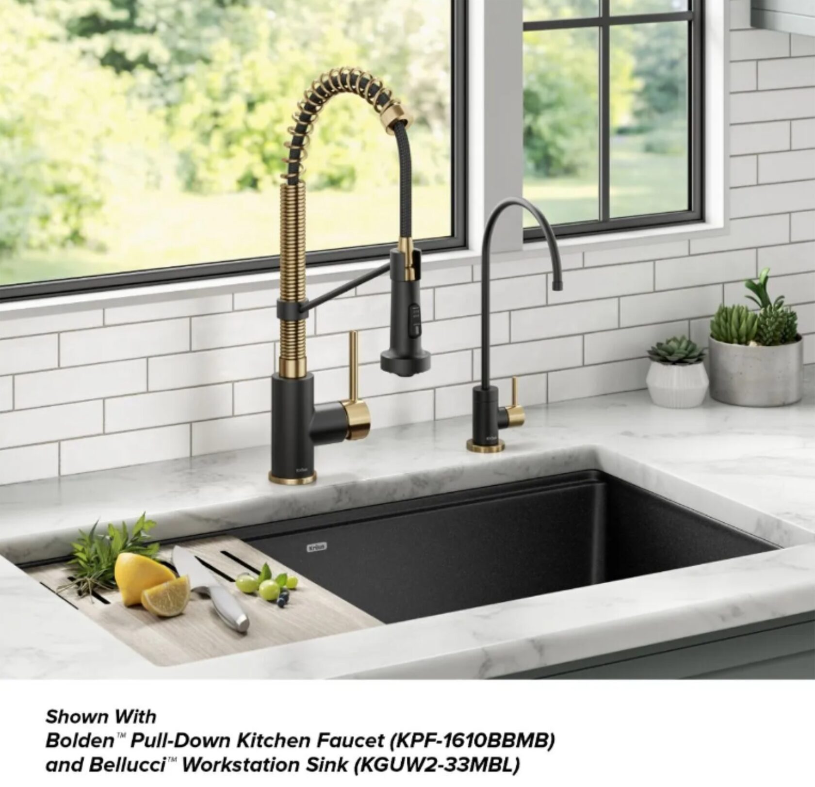 Кухонный смеситель Kraus FF-100BBMB - изображение 2