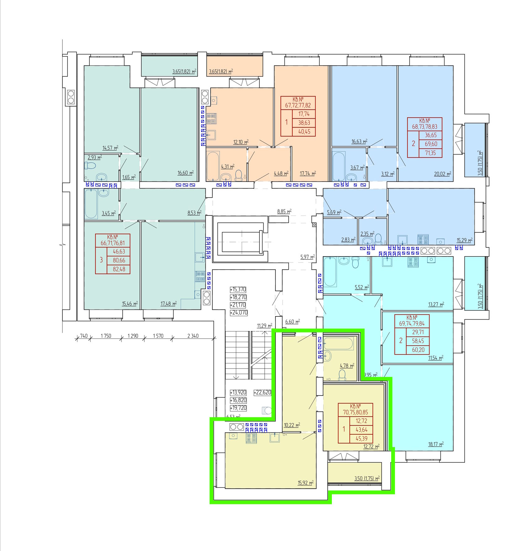 Планировка 1-комн. 5