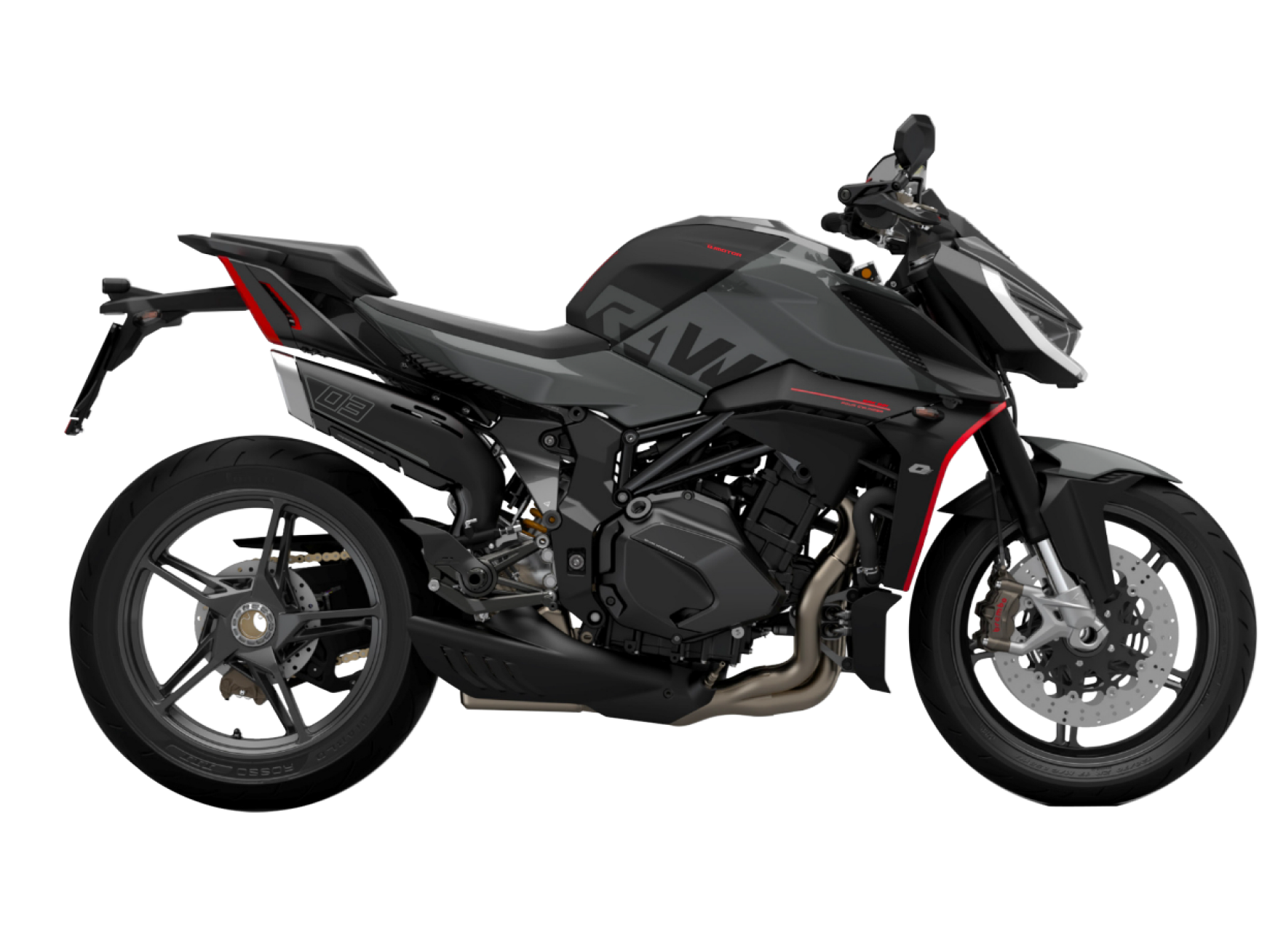 QJMOTOR SRK 921 в тёмно-серой расцветке с чёрными элементами