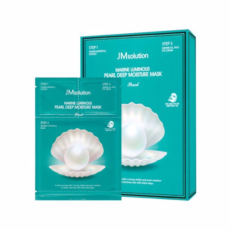 Маска JMSOLUTION Marine Luminous Pearl. JMSOLUTION гидрогелевая маска Marine Luminous Pearl Hydrogel Mask Pearl 30 мл. JMSOLUTION Marine Luminous Pearl Deep Moisture Mask Pearl. JM solution гидрогелевая маска с жемчугом.