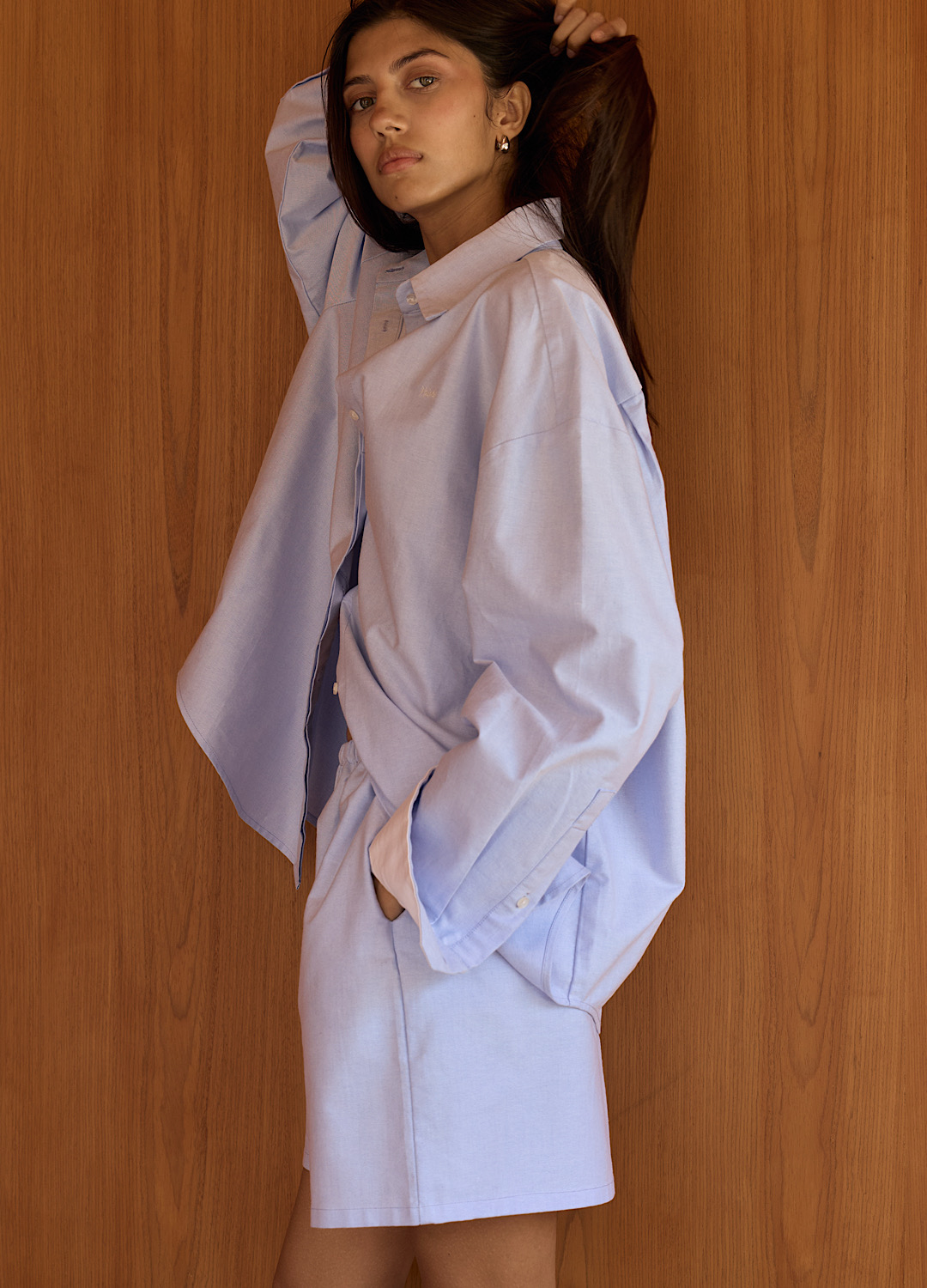 

Шорты Oxford - Голубые, Light blue;голубой