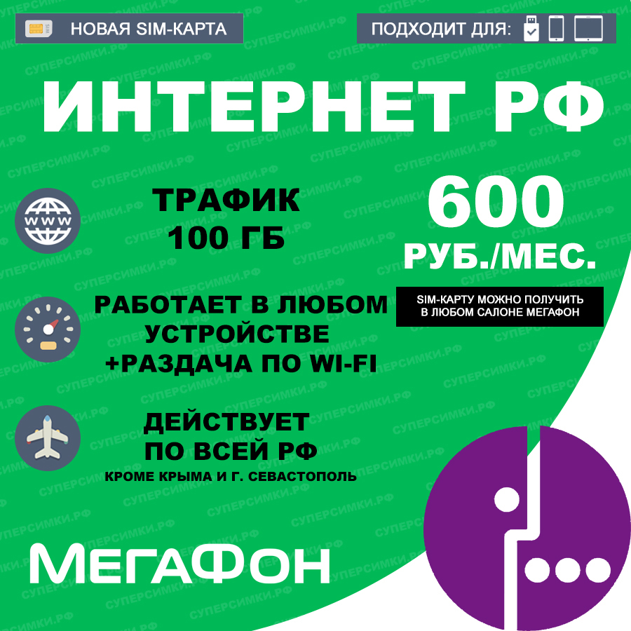 Тарифы Мегафон