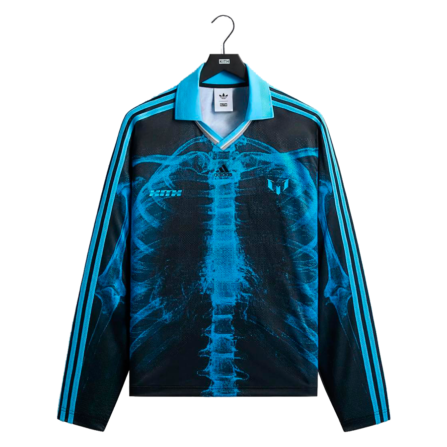 Kith x Messi x adidas Football Skeleton Goalkeeper Long Sleeve Tee