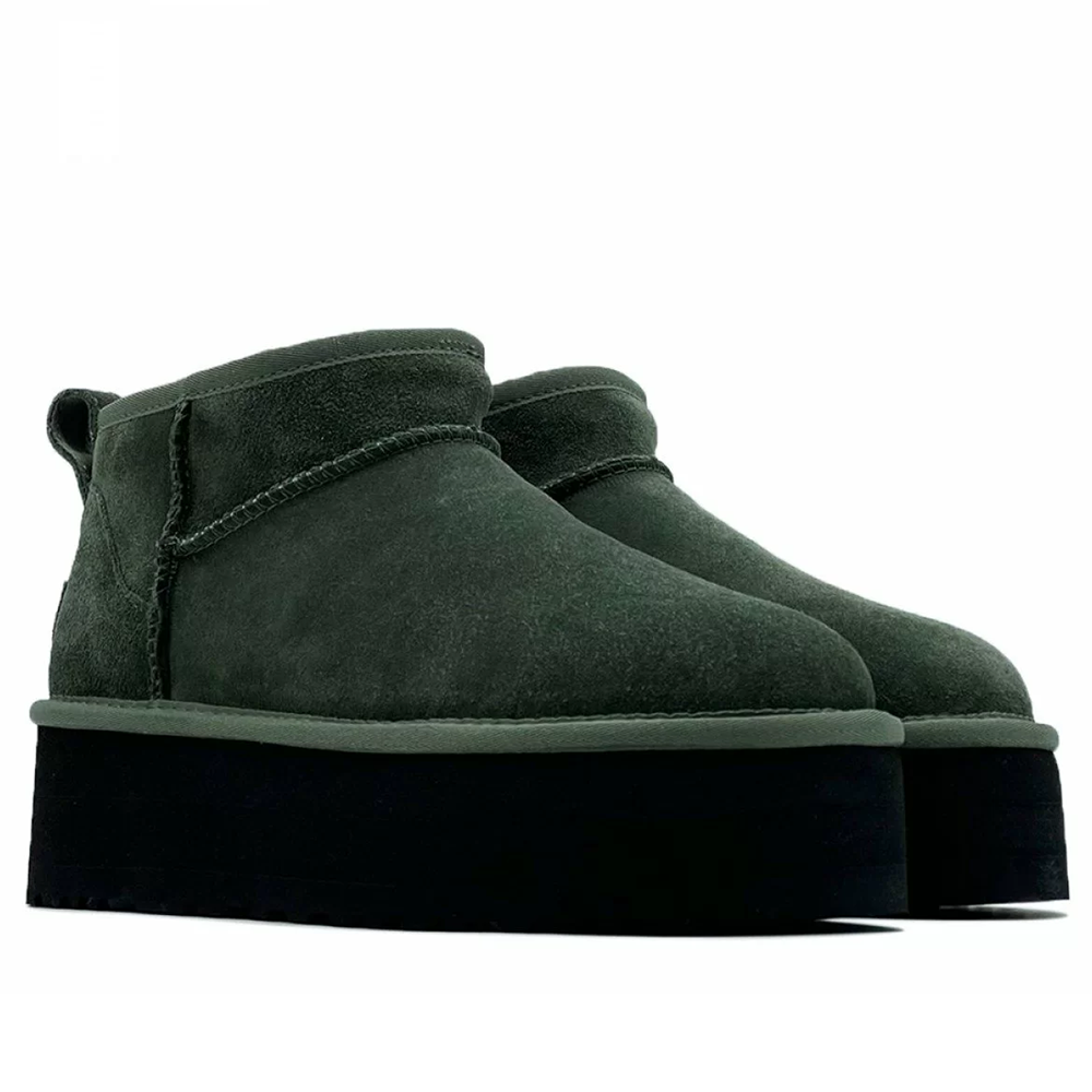 Ugg Classic Ultra Mini Platform Burn Olive