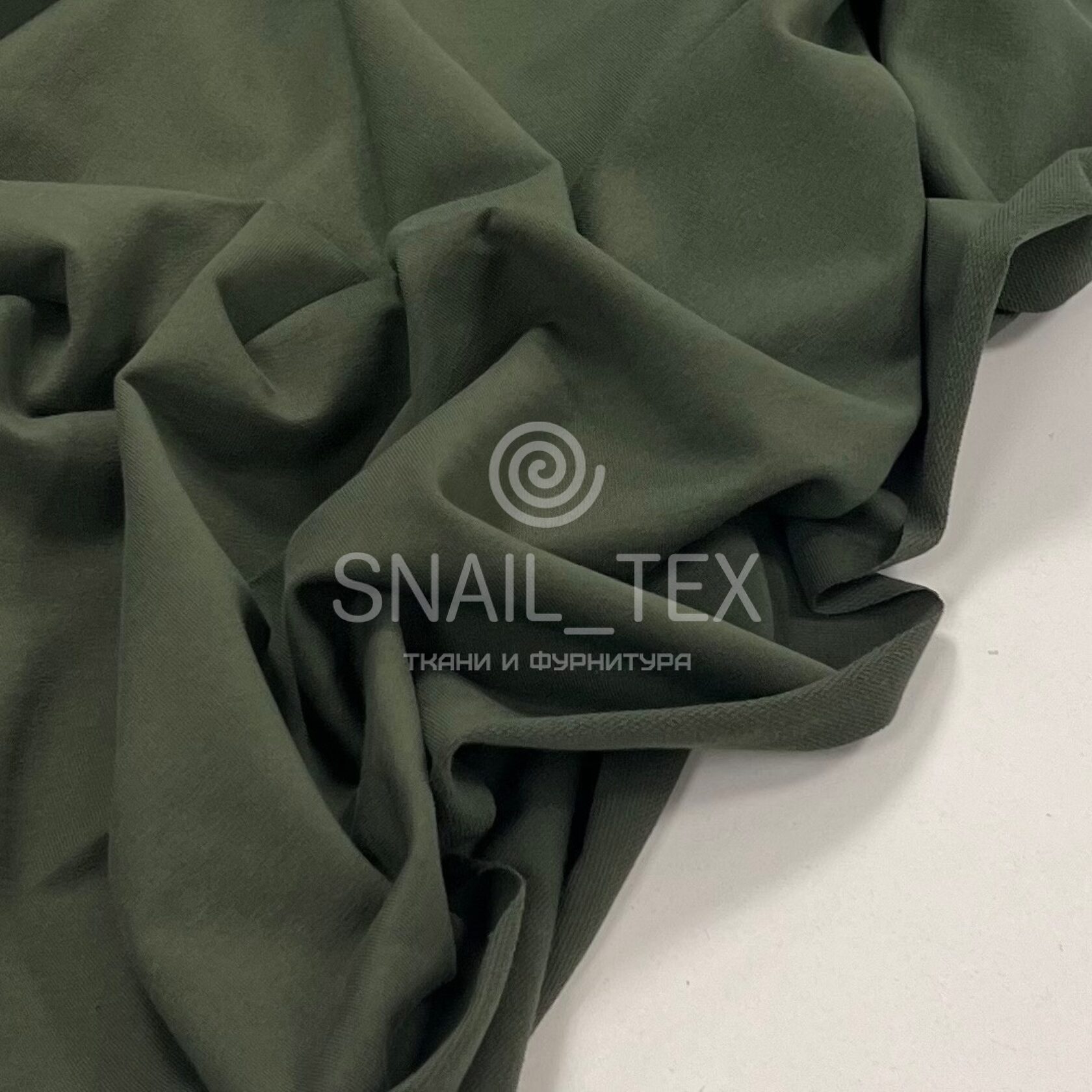 Футер двунитка с лайкрой "Хвойный"