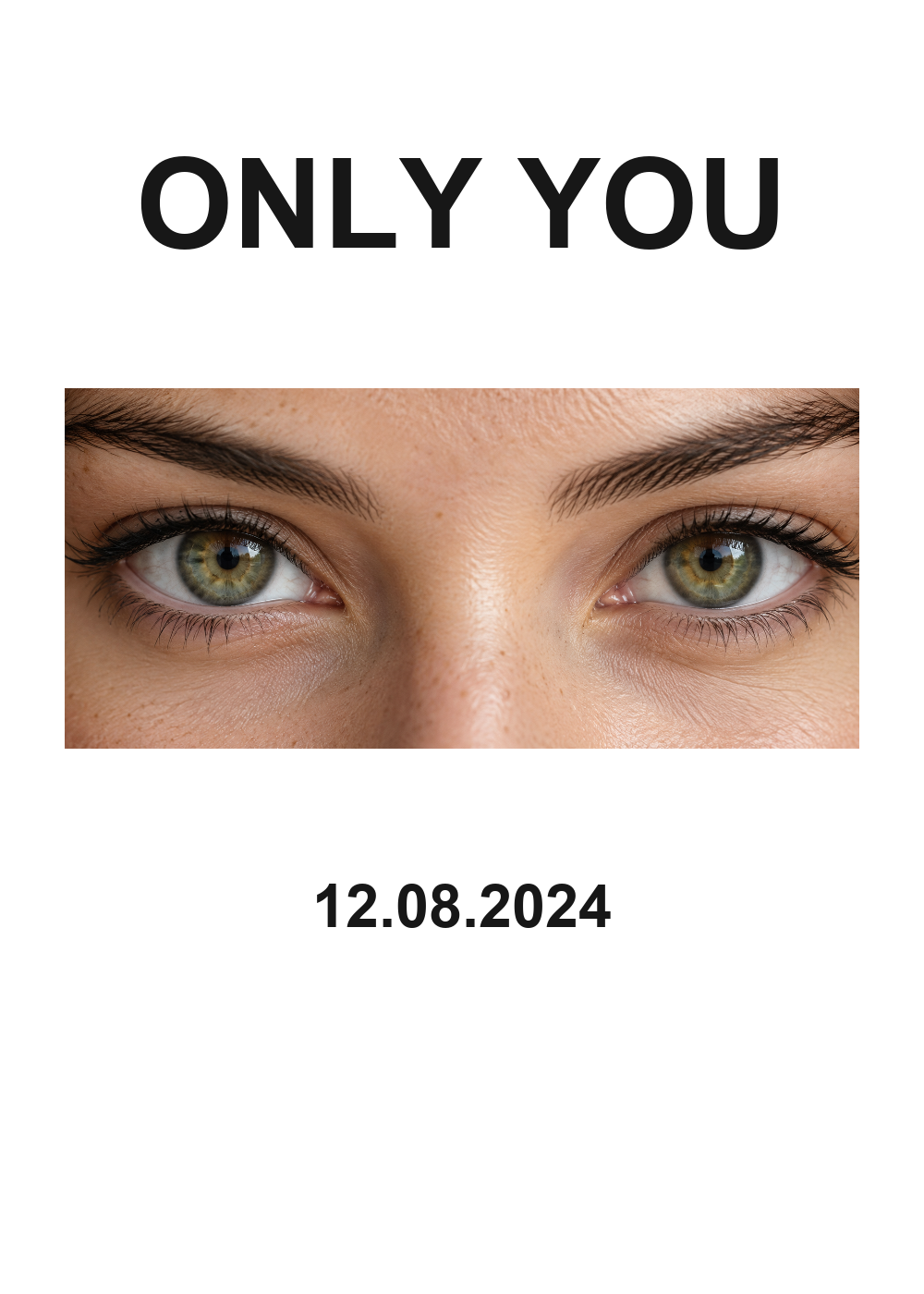 Only You: глаза — шаблон персонального принта