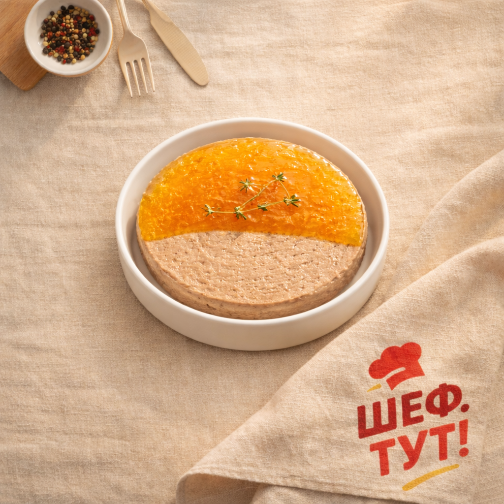 Паштет из куриной печени с апельсиновым желе