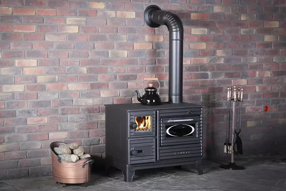 Печь‑кухня отопительно‑варочная с духовкой Duval EK-5237BL купить в Тирасполе ПМР