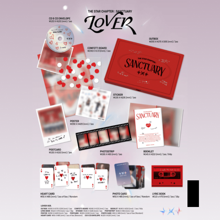 Альбом TXT The Star Chapter: SANCTUARY (LOVER ver.) — что внутри