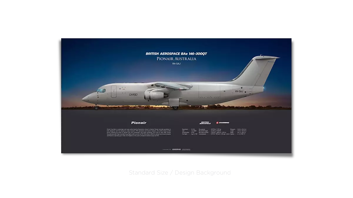 Pionair Australia British Aerospace BAe 146-300QT VH-SAJ | Aviaposter