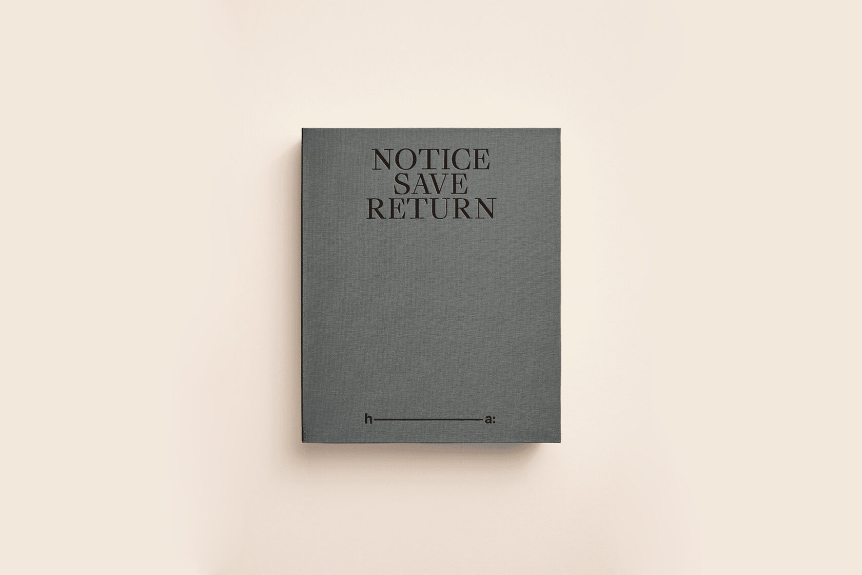 Фотоальбом – NOTICE, SAVE, RETURN графитовый