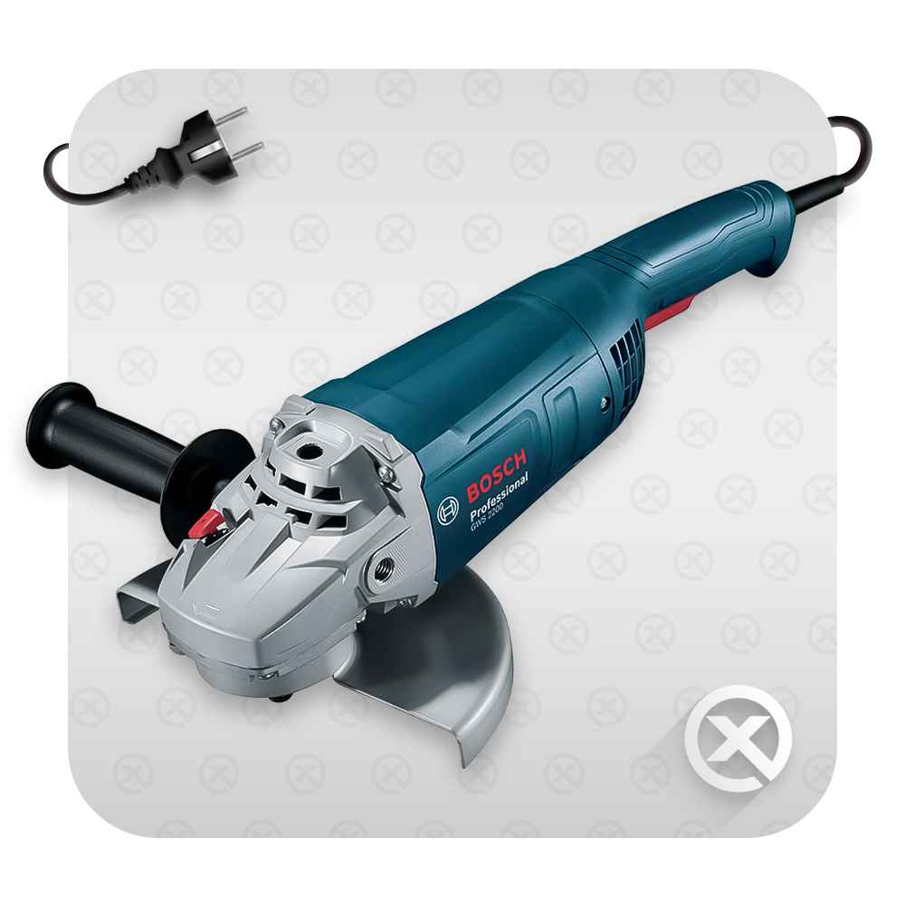 Ушм bosch 2200. Набор инструмента Bosch GWS 660 + GSB 13 re 0615990m75. УШМ Bosch GWS 2200-230 RSP.