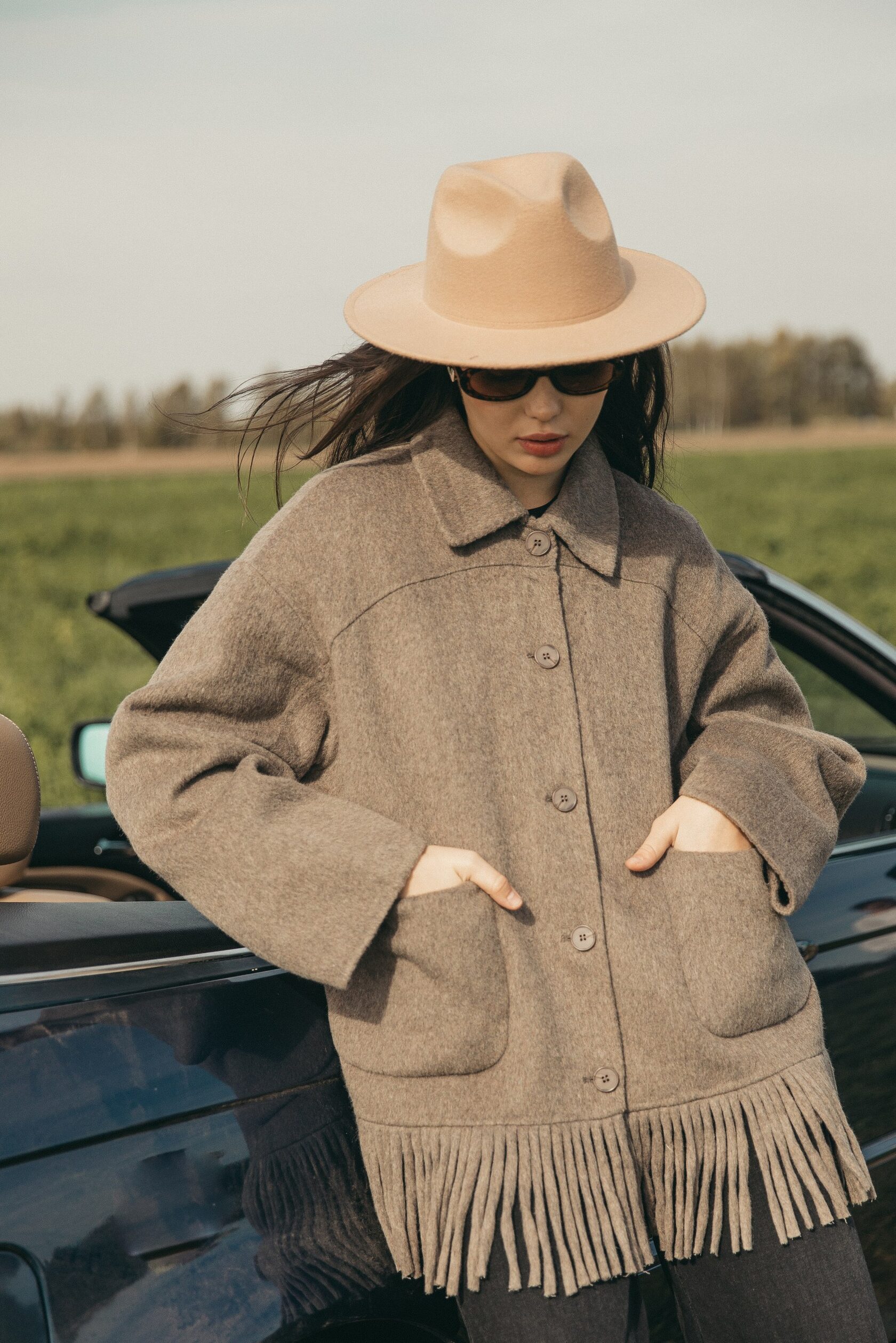 Жакет «Каньон» с бахромой