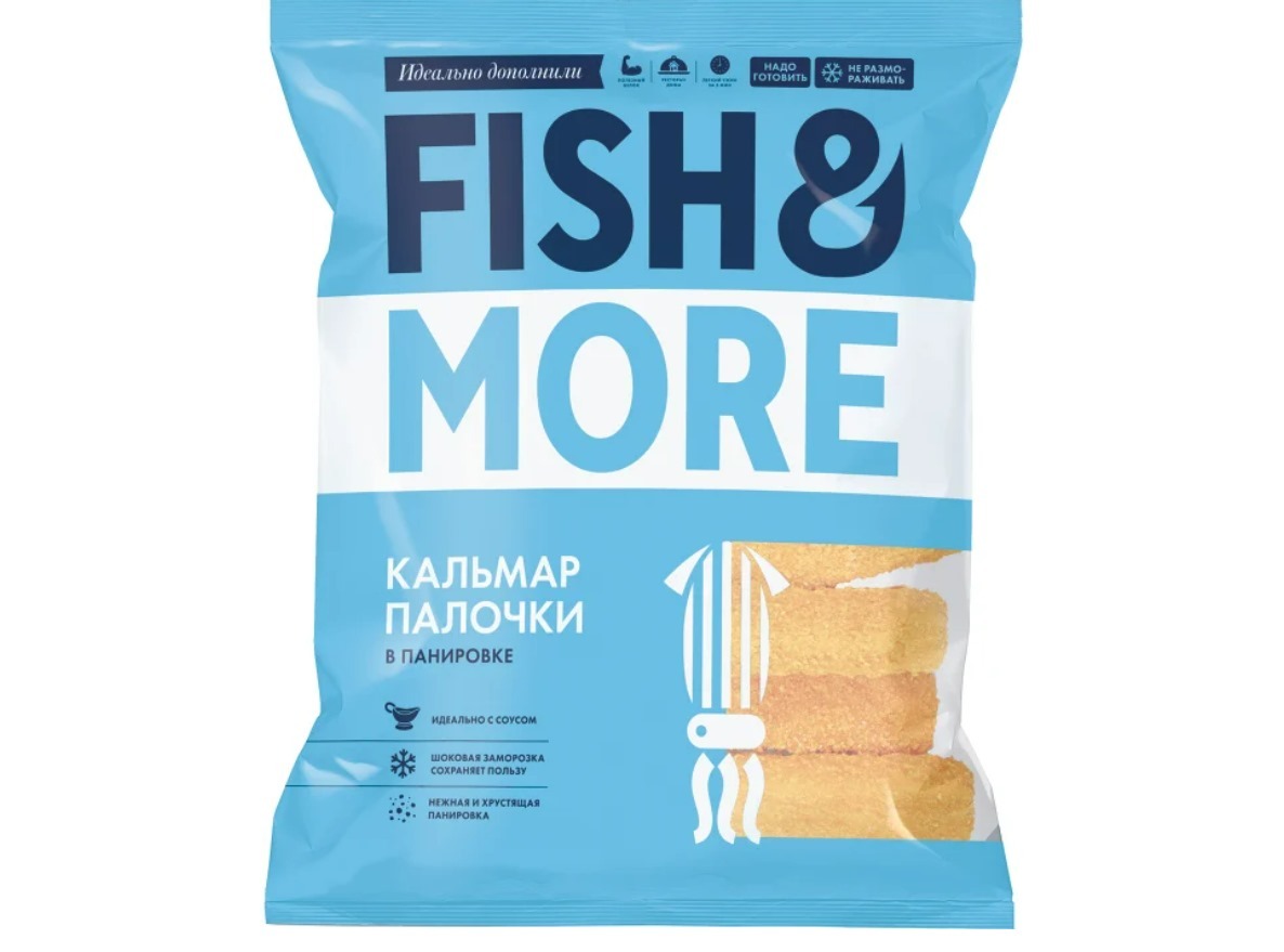 Палочки кальмара в панировке, 500г - Fish&More