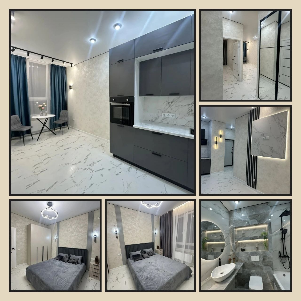 1-комнатная квартира, 32 м², ЖК Фонтаны · ЧМР