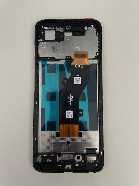 Дисплей с тачскрином Infinix Hot 50i (черный) оригинал в рамке