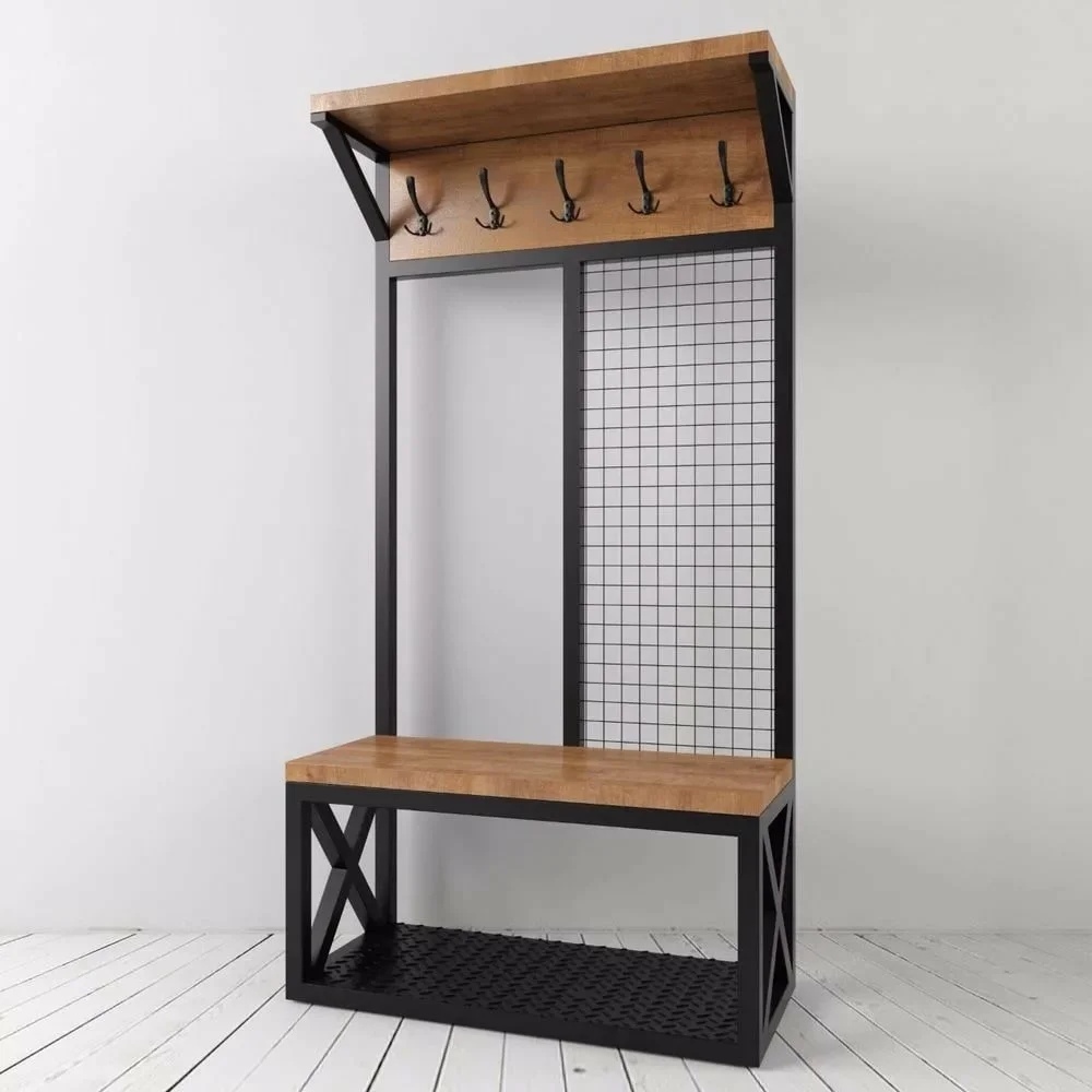 Вешалка в прихожую настенная в стиле лофт купить в Москве | Прихожие в ...