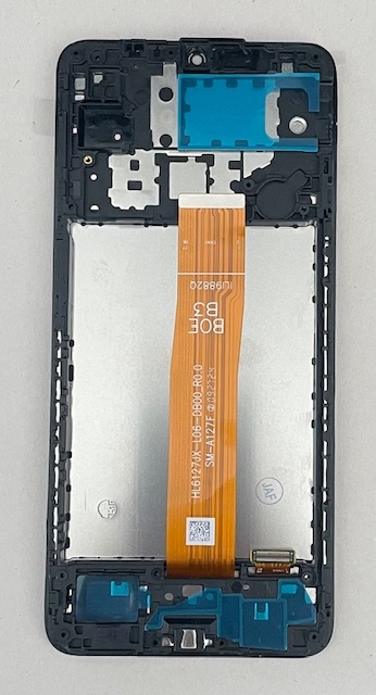 Дисплей с тачскрином Samsung (Самсунг) A12 / A127 с рамкой (сервисный 100% оригинал) (черный)