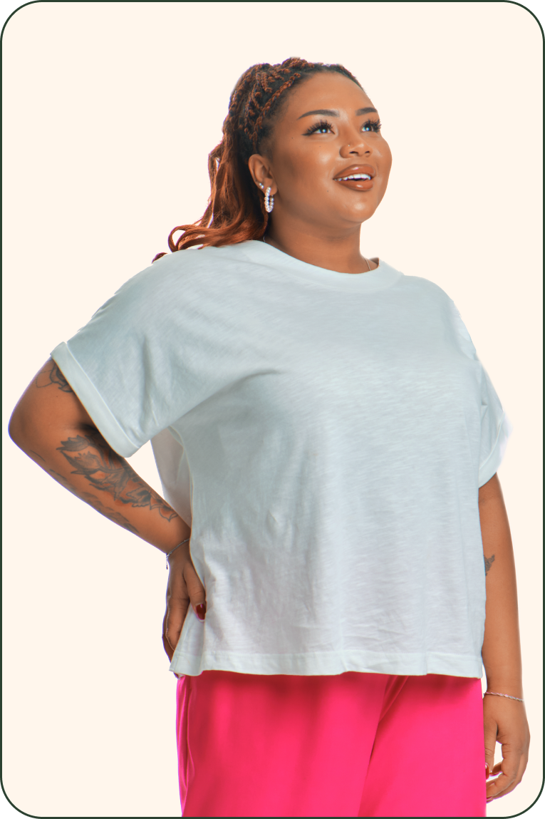 Футболка «Пион», молочный