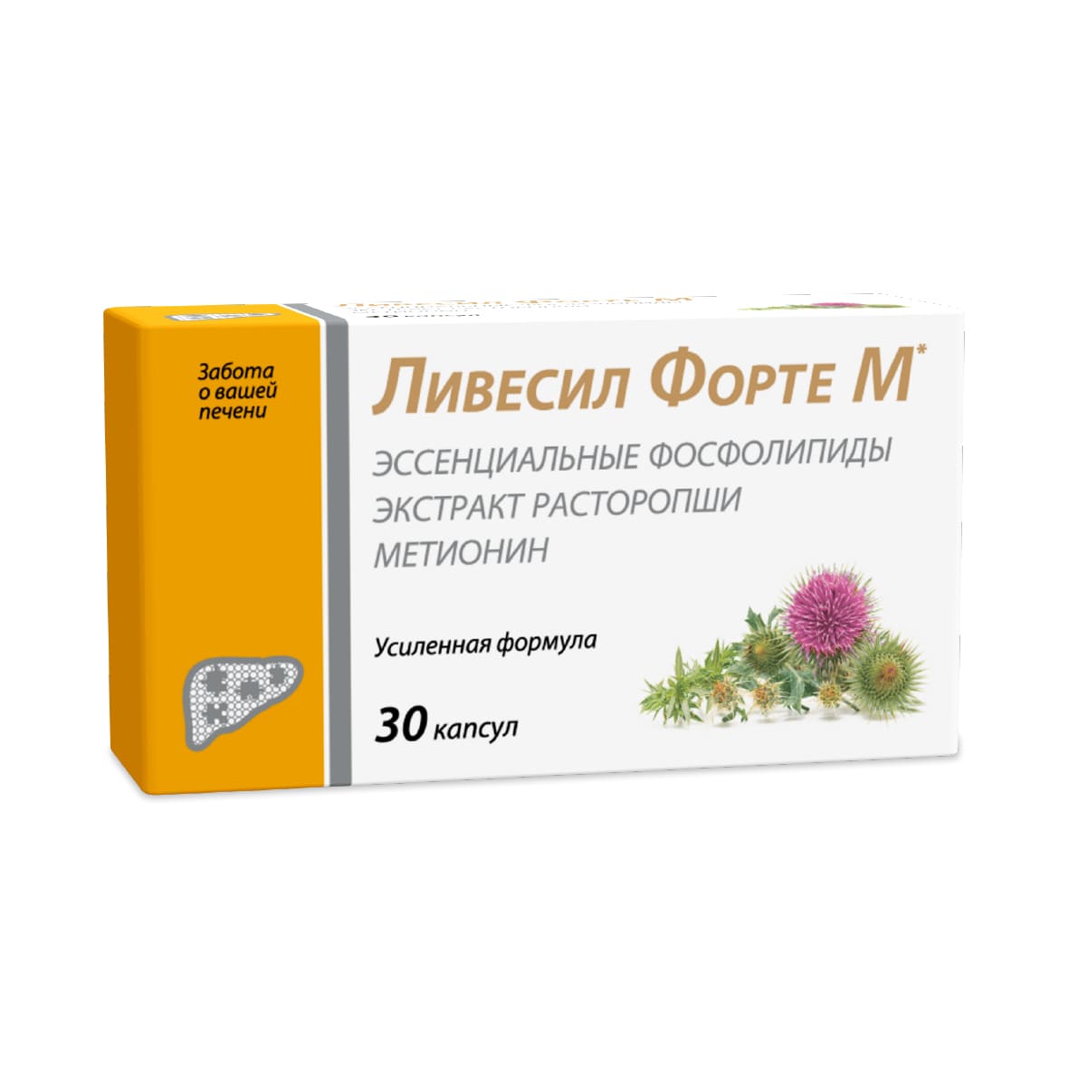 Ливесил Форте М – расторопша с эссенциальными фосфолипидами и ...