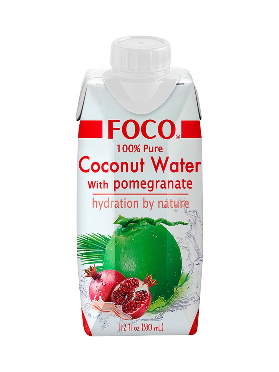 Кокосовая вода "foco" с соком граната 330мл. Кокосовая вода foco 330 мл. Кокосовая вода с соком граната "foco" 330 мл состав. Кокосовая вода "foco" Organic 330мл,.