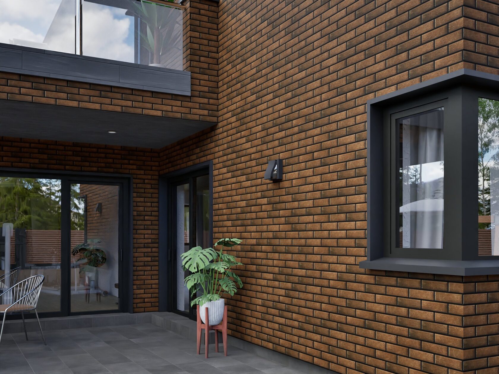 Термопанель Paradyz Scandiano Rosso Elewacja — фото 8
