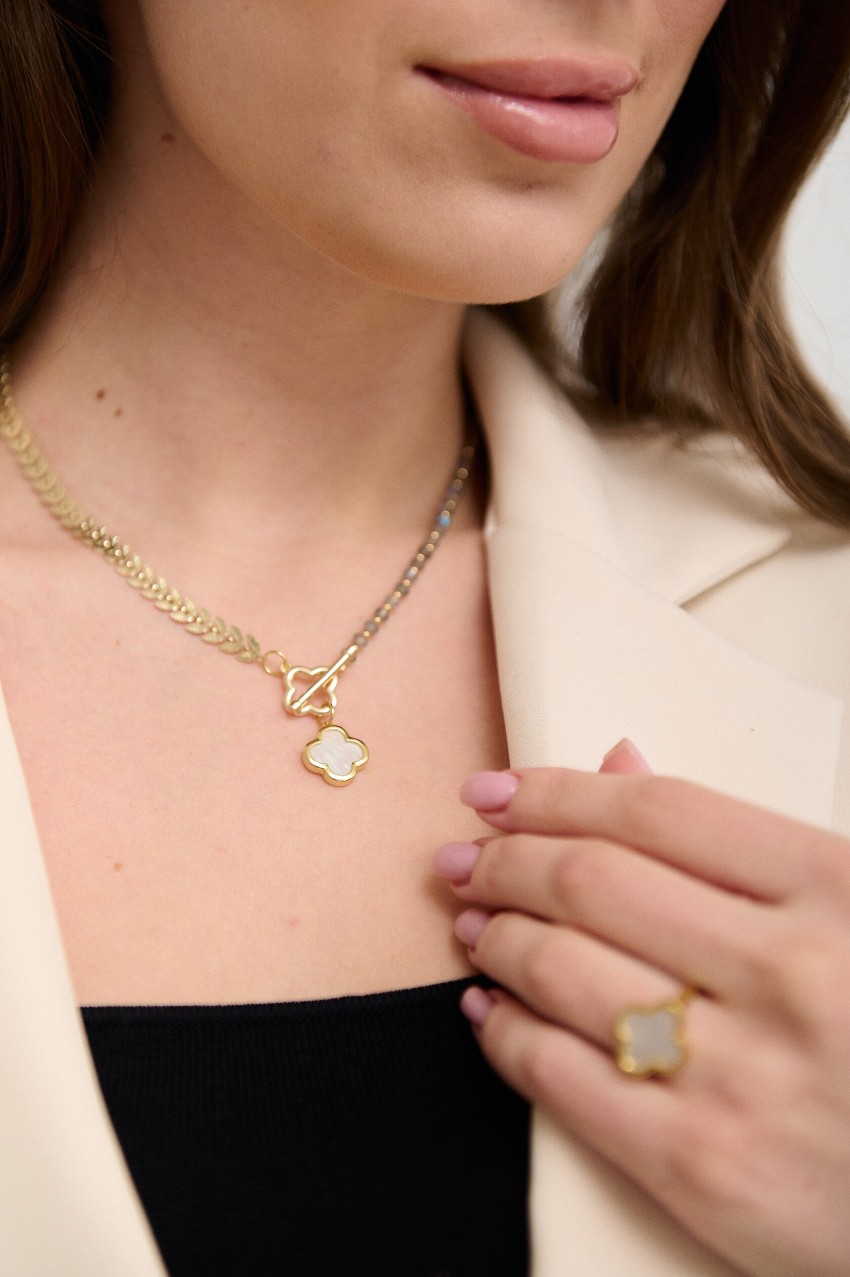 колье комбинированное