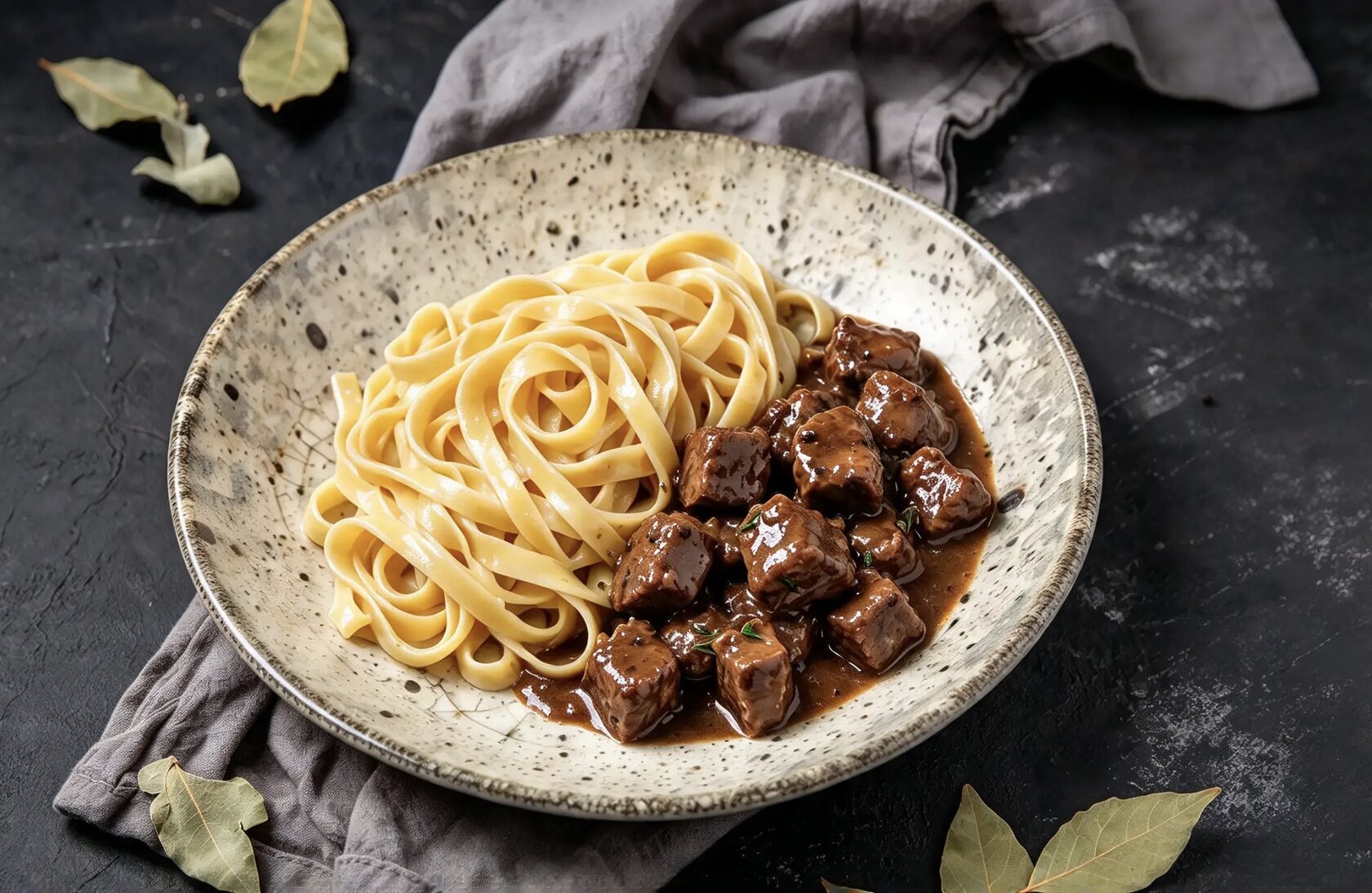 Peposo alla Fornacina with Pasta