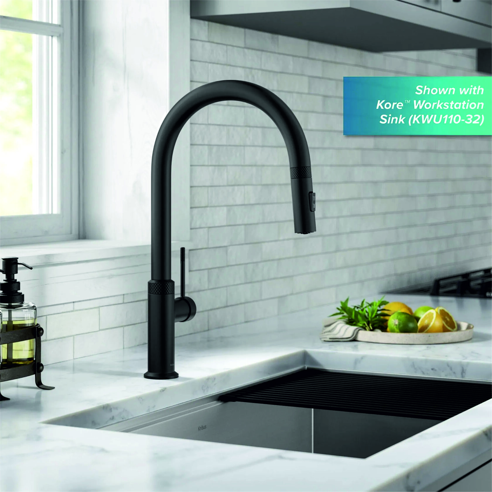 Кухонный смеситель Kraus KPF-2654MB - изображение 6