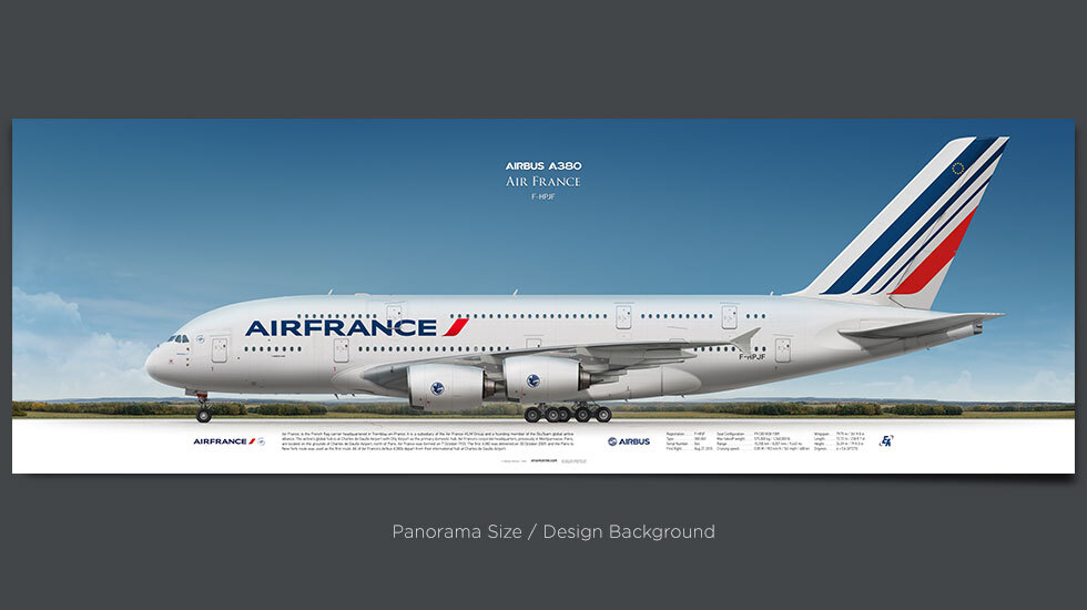 Air France Airbus A380 F-HPJF | Aviaposter