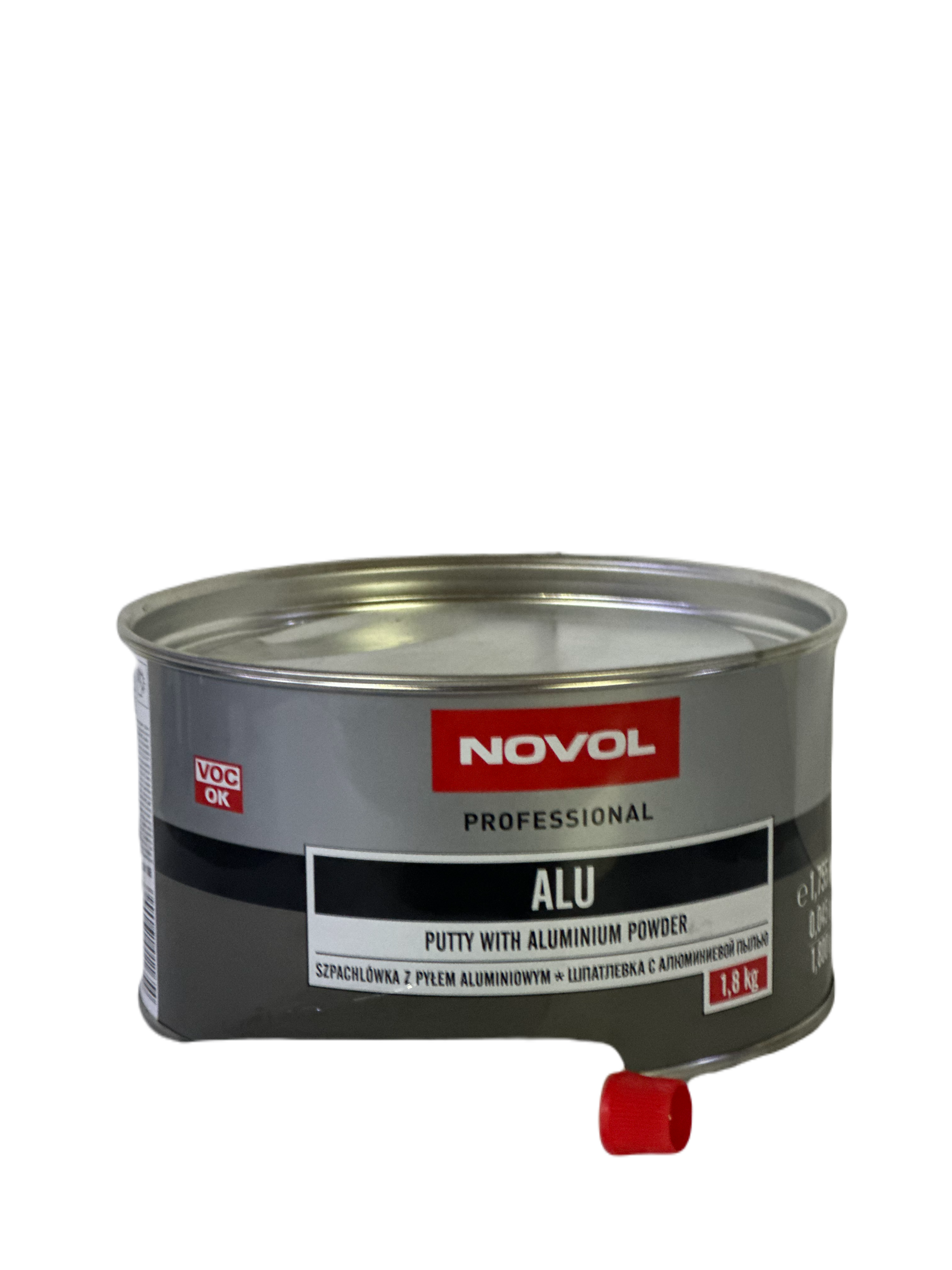 Шпатлевка Novol Alu с алюминиевой пудрой 1.8 кг