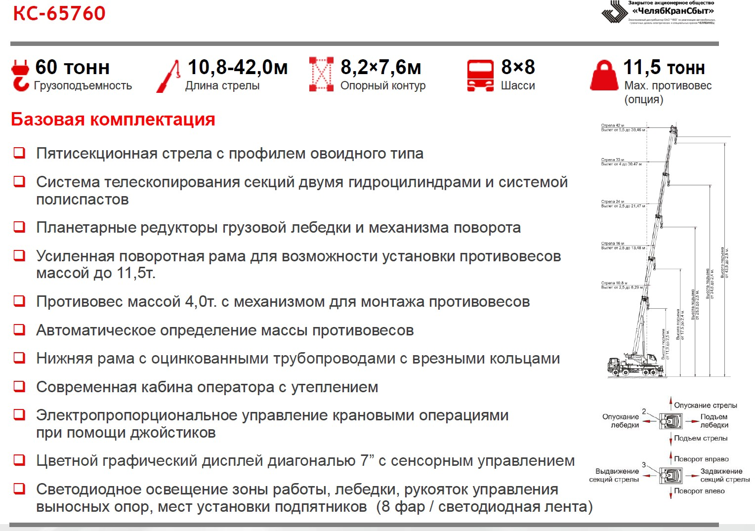 Автокран КС-65760 на шасси 8х8 АМТ 732900