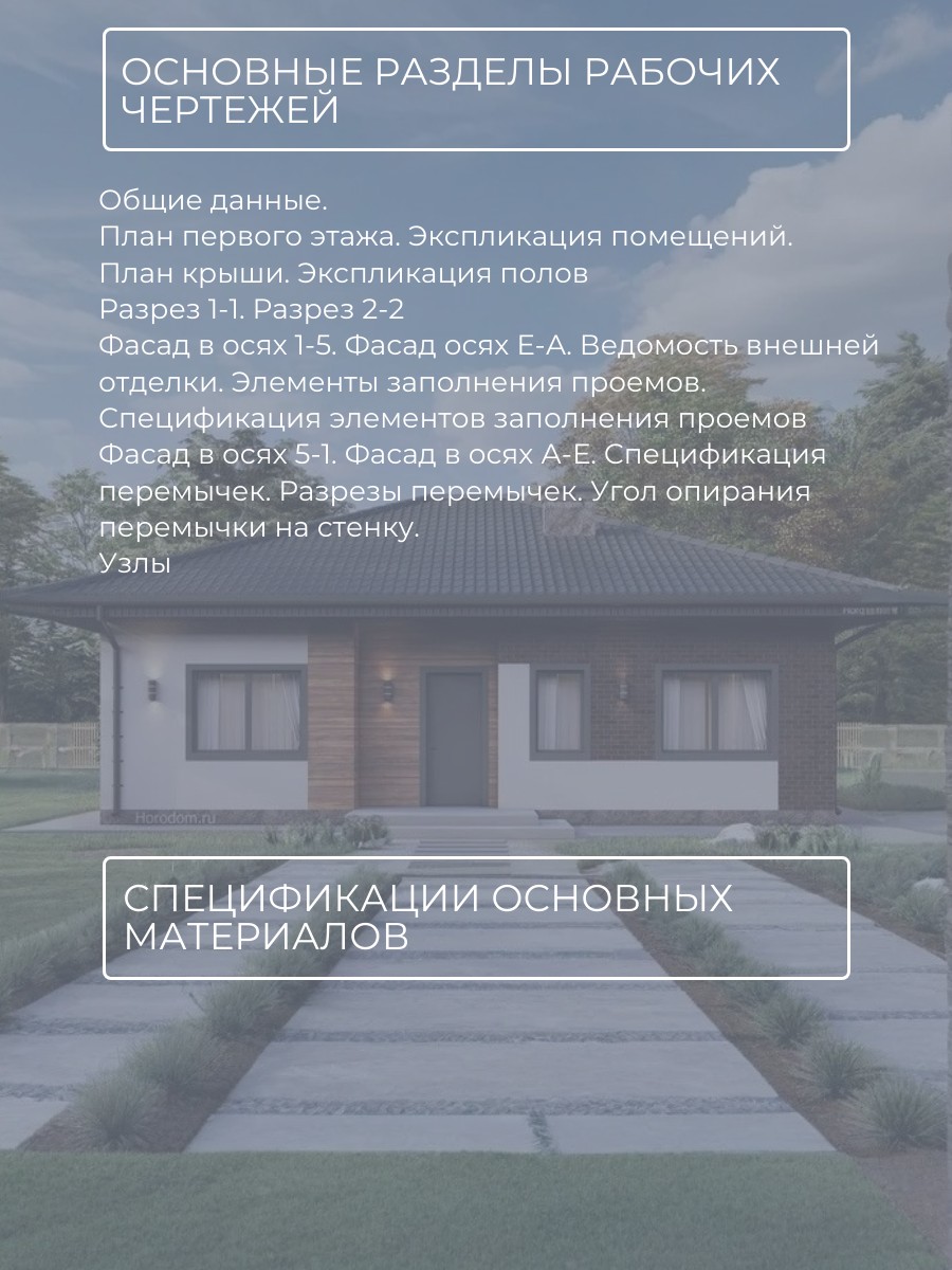 Проект дома 94 м2 / Газобетон / 1 этаж / — фото 6