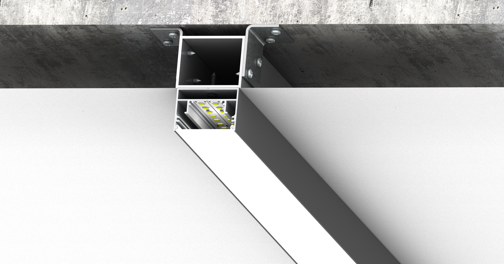 Профиль светодиодный накладной