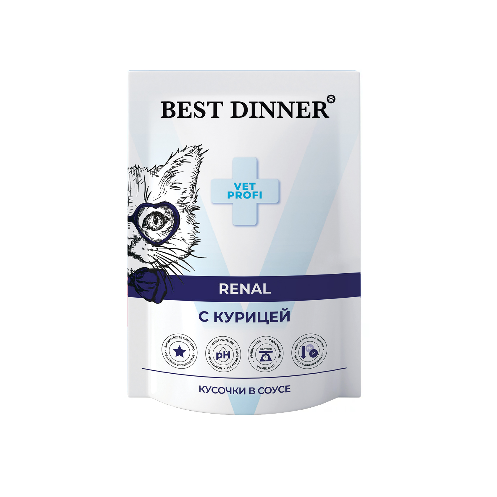 Best Dinner Exclusive Vet Profi Renal кусочки в соусе Курица