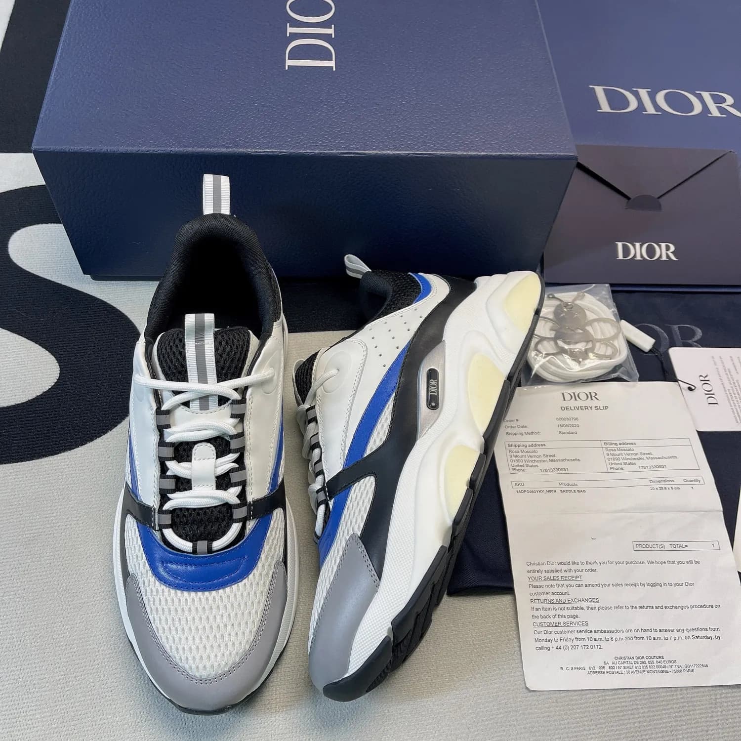 Buy sneaker Dior B22 Blue White Grey N1 OUTLET
