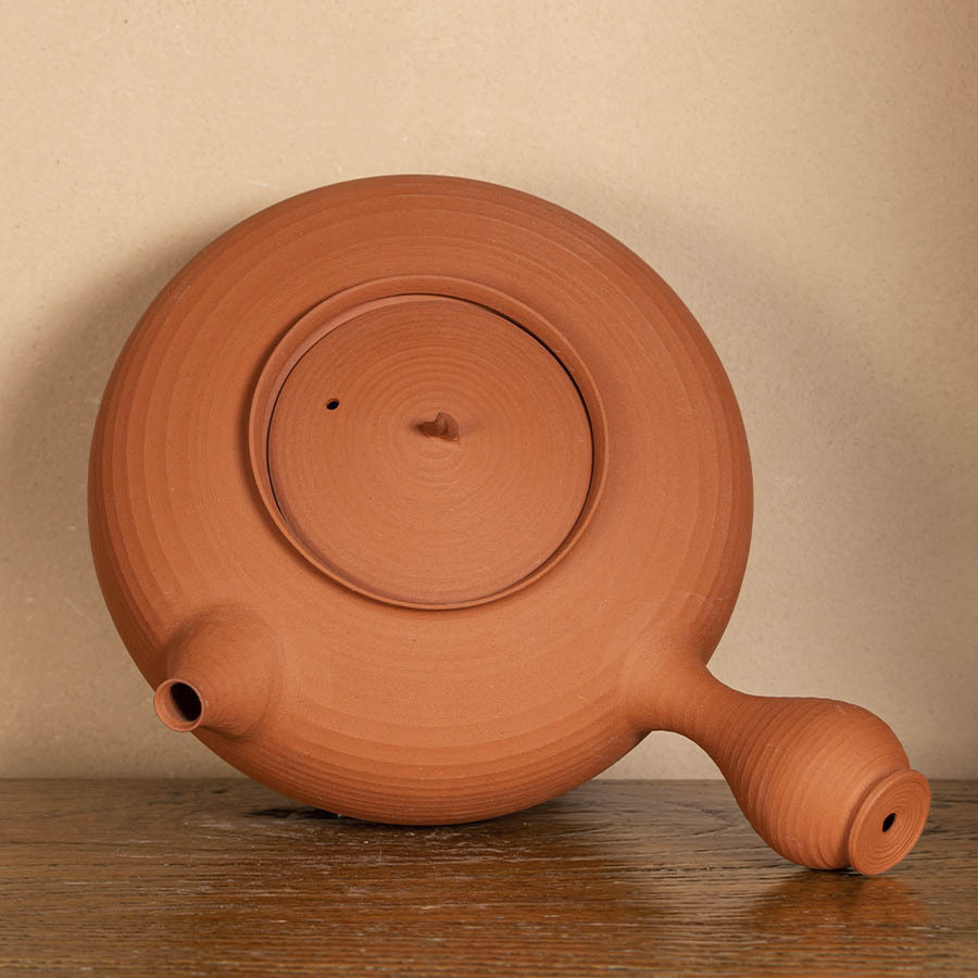 Чайник для кипячения воды чаочжоуский из красной глины для правой руки