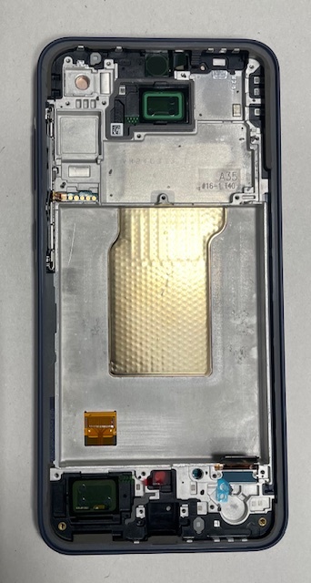Дисплей с тачскрином Samsung (Самсунг) A356 / A35 (сервисный 100% оригинал) (черный) с рамкой