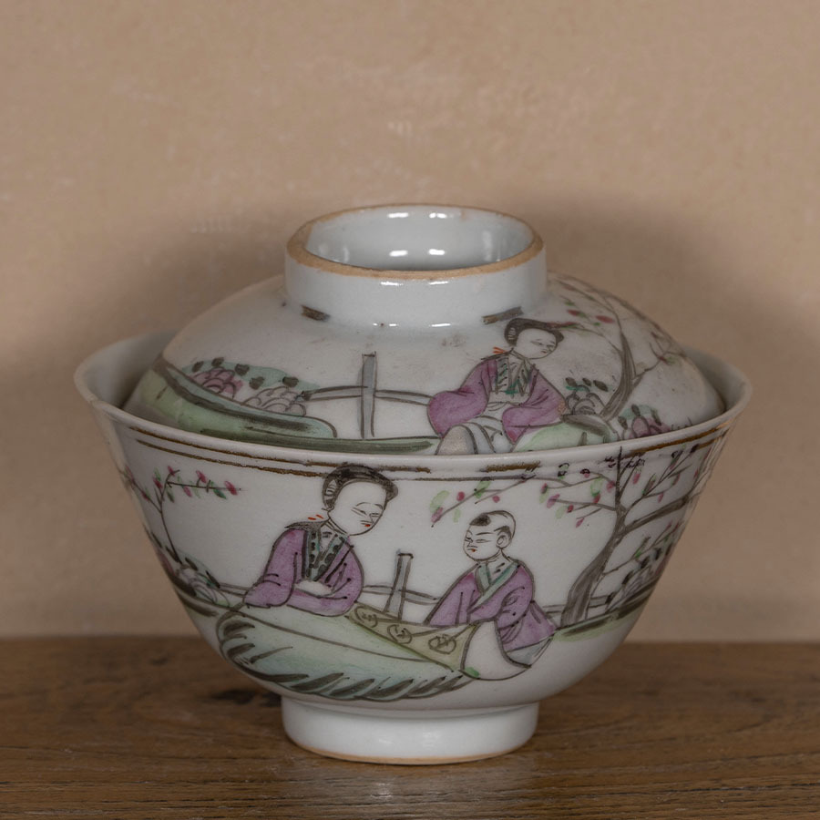 Гайвань старинная фарфоровая