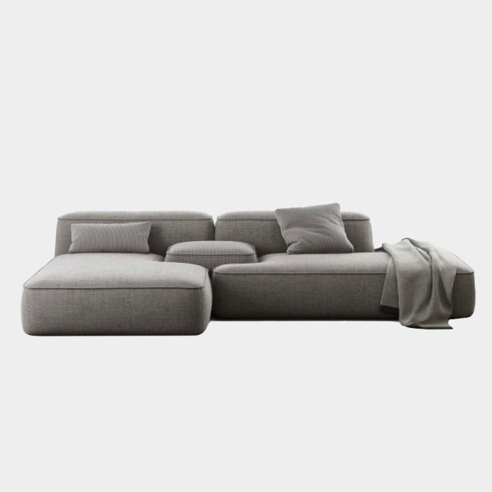 Минималистичный диван с пуфом купить в "Formo Mebel"